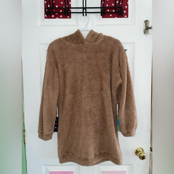 Hooded Teddy Sweatshirt Dres - Picture 3 of 3